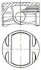 Поршень з кільцями OPEL 82.10 2.5V6 24V X25XE (вир-во) NURAL 87-307707-00 (фото 1)