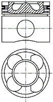 Поршень NURAL 87-435706-10