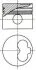 Поршень з кільцями AUDI/VW 79.5 1.9D/2.4D 1X/1Y/3D/AAS/AAB (вир-во) NURAL 87-990100-40 (фото 1)