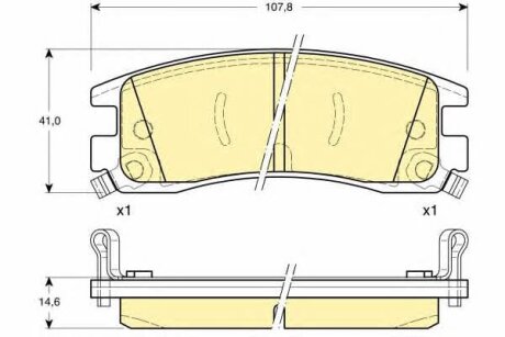 Гальмівні колодки Friction Master Black Opel 18023377