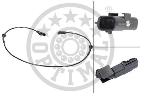 Датчик ABS (ABS) задній Optimal 06-S394