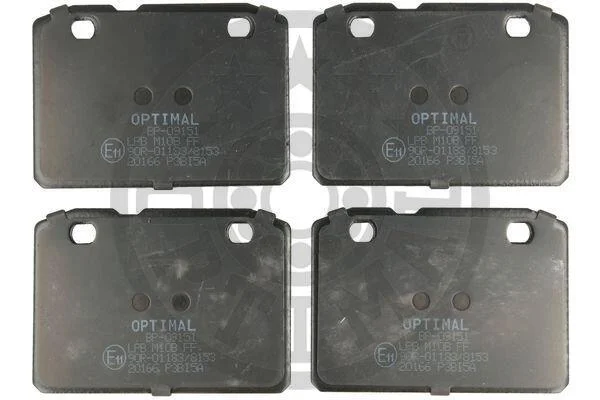 Гальмівні колодки передні дискові Optimal BP-09151 (фото 1)