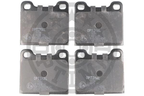 Гальмівні колодки передні дискові Optimal BP-09154 (фото 1)