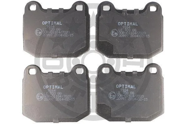 Тормозные колодки передние дисковые Optimal BP-09164 (фото 1)