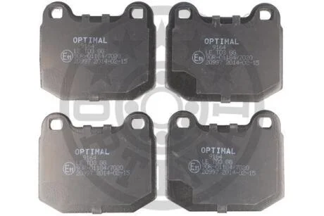 Гальмівні колодки передні дискові Optimal BP-09164