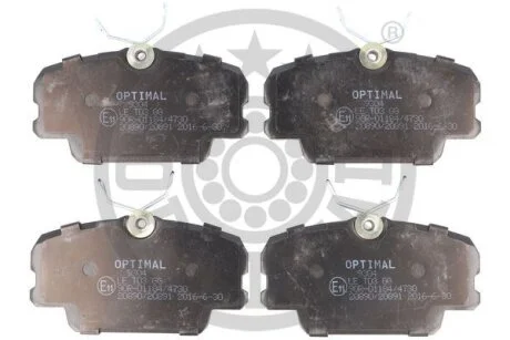 Гальмівні колодки дискові Optimal BP-09304