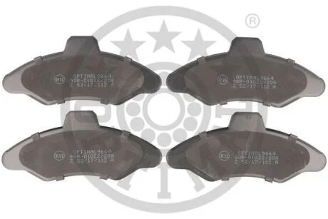 Тормозные колодки передние дисковые Optimal BP-09664