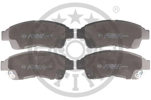Гальмівні колодки дискові Optimal BP-09787 (фото 1)