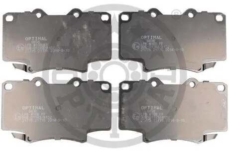 Тормозные колодки передние дисковые Optimal BP-09836