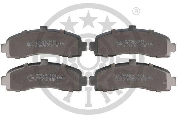 Тормозные колодки передние дисковые Optimal BP-09838 (фото 1)