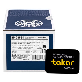 Гальмівні колодки дискові Optimal BP-09934