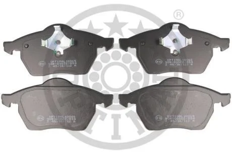 Тормозные колодки передние дисковые Optimal BP-10065