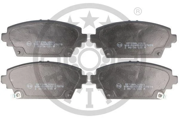 Гальмівні колодки передні дискові Optimal BP-10311 (фото 1)