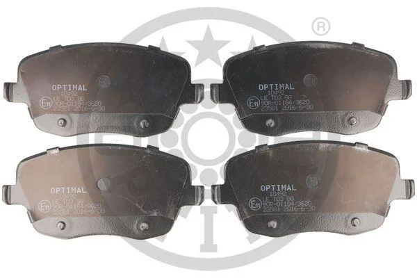 Тормозные колодки передние дисковые Optimal BP-10492 (фото 1)