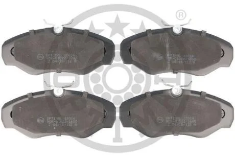 Тормозные колодки передние дисковые Optimal BP-12014