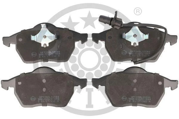 Гальмівні колодки передні дискові Optimal BP-12093 (фото 1)
