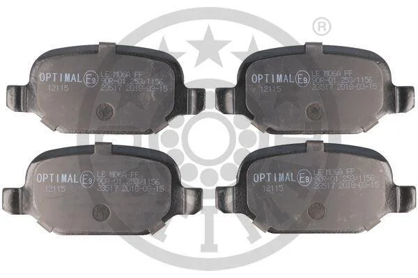 Гальмівні колодки дискові Optimal BP-12115 (фото 1)