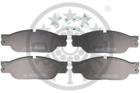 Тормозные колодки передние дисковые Optimal BP-12138