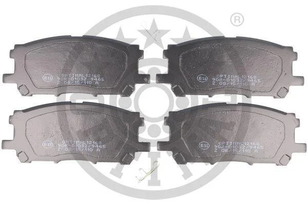 Гальмівні колодки передні дискові Optimal BP-12168 (фото 1)