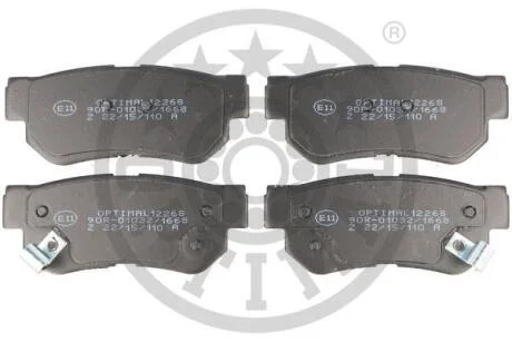 Гальмівні колодки дискові Optimal BP-12268