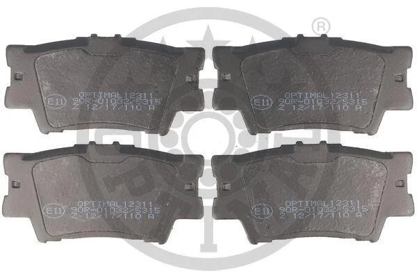 Тормозные колодки дисковые Optimal BP-12311 (фото 1)