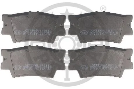 Тормозные колодки дисковые Optimal BP-12311