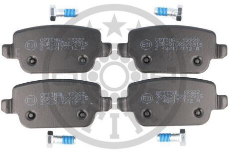 Гальмівні колодки дискові Optimal BP-12322