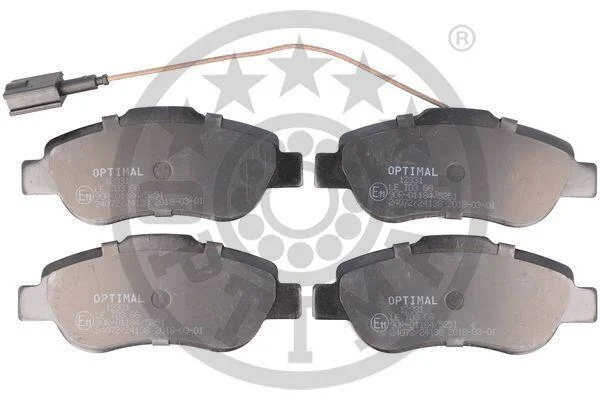 Гальмівні колодки передні дискові Optimal BP-12331 (фото 1)