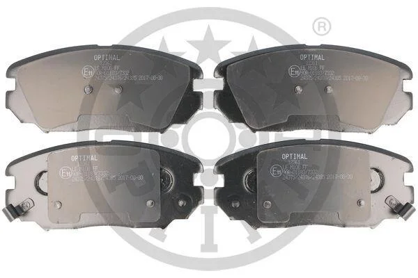 Гальмівні колодки передні дискові Optimal BP-12361 (фото 1)