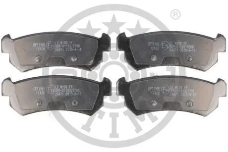 Тормозные колодки дисковые Optimal BP-12420