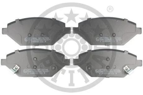 Тормозные колодки передние дисковые Optimal BP-12478