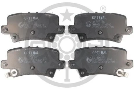 Гальмівні колодки дискові Optimal BP-12490