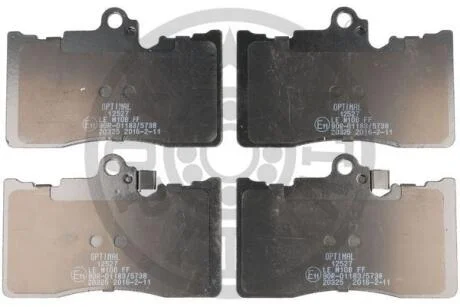 Тормозные колодки передние дисковые Optimal BP-12527