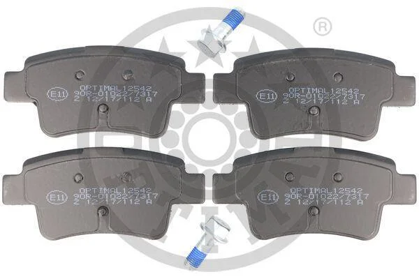 Гальмівні колодки дискові Optimal BP-12542 (фото 1)