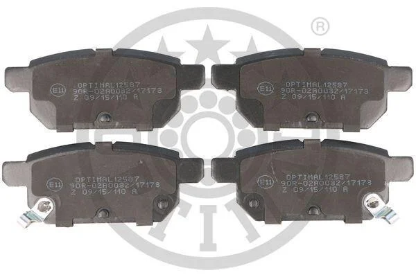 Тормозные колодки дисковые Optimal BP-12587 (фото 1)