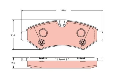 Гальмівні колодки дискові Optimal BP-12825