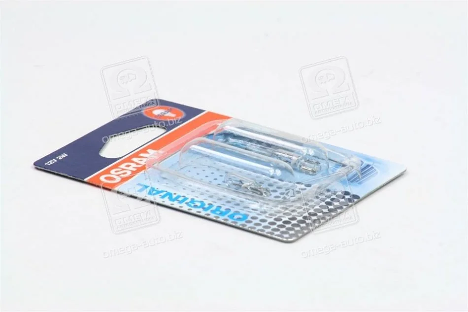 Лампа вспомог. освещение W2W 12V 2W W2x4.6d (2 шт) blister (выр-во) OSRAM 2722-02B (фото 1)