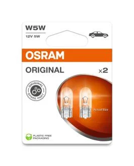 Лампа 5W 12VW2.1X9.5D10XBLI23COS OSRAM 2825-2BL