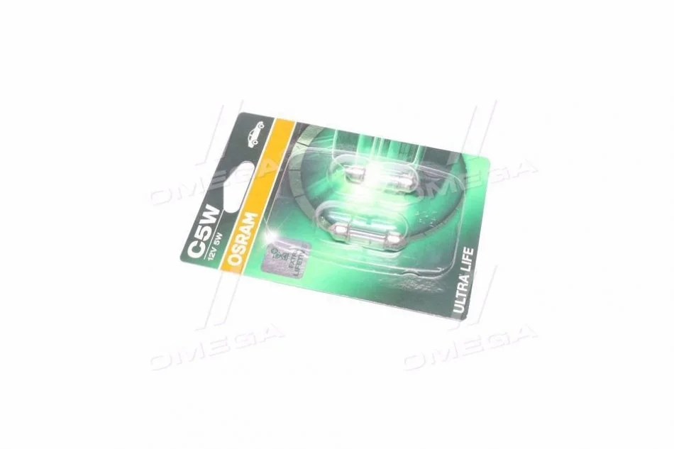 Лампа допоміжн. освітлення C5W 12V 5W SV8.5-8.5 Ultra Life blister (вир-во) OSRAM 6418ULT-02B (фото 1)
