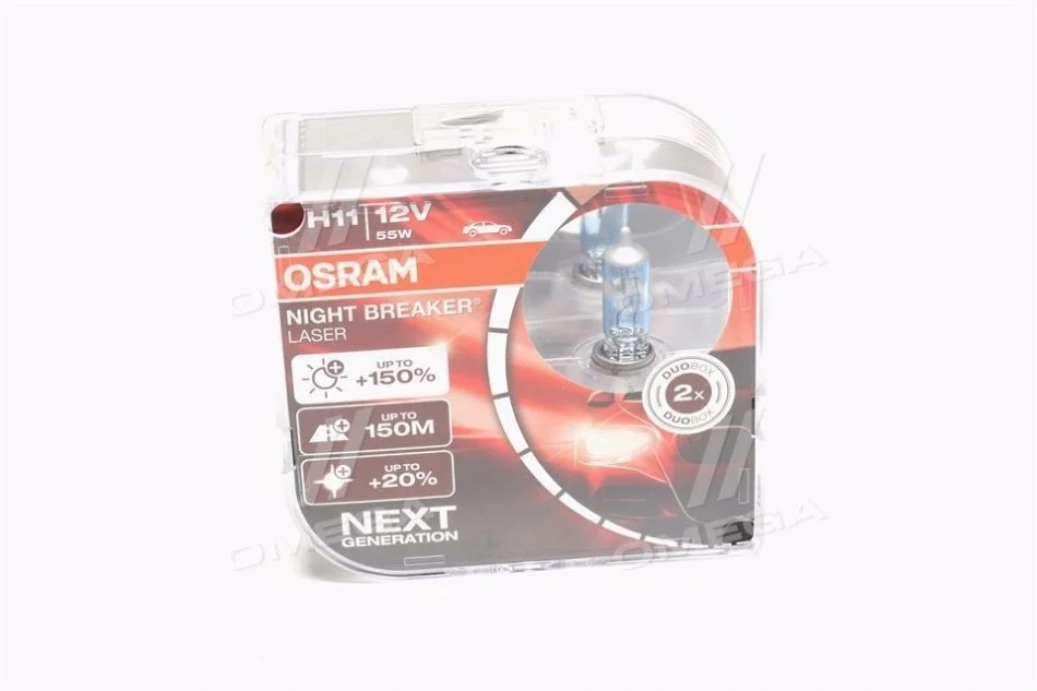 Лампа фарна H11 12V 55W PGJ19-2 NIGHT BREAKER LASER next generation (+150) компл. (вир-во) OSRAM 64211NLHCB (фото 1)