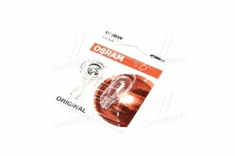 Лампа W16W; W16W 12V 16W W2,1X9,5D 2шт OSRAM 92102B