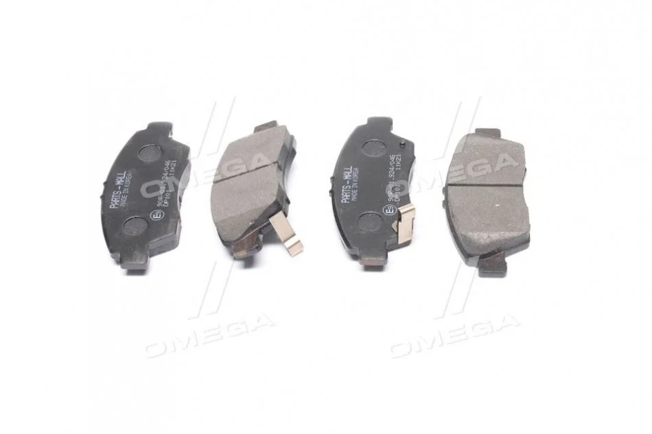 Колодки тормозные дисковые HONDA CIVIC передн. (выр-во) PARTS-MALL PKJ-E05 (фото 1)