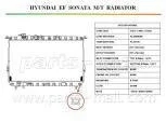 Радіатор охолоджування (вир-во Parts-Mall) PARTS-MALL PXNDA-012