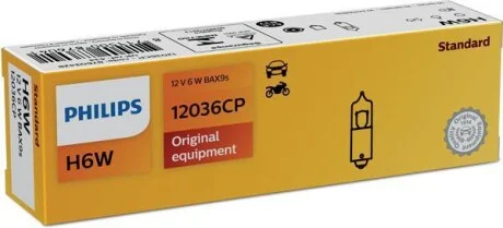 Автолампа 6W PHILIPS 12036CP