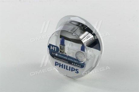 Лампа накаливания H1 12V 55W P14,5s Diamond Vision 5000K (выр-во) PHILIPS 12258DVS2