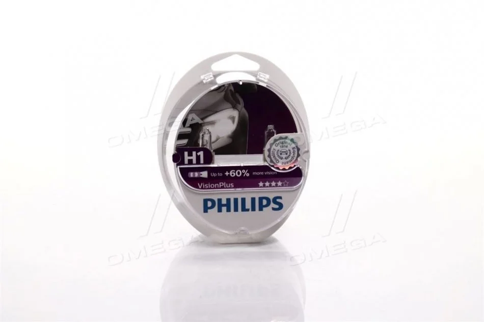 Лампа розжарювання H1VisionPlus12V 55W P14,5s (вир-во Philips) PHILIPS 12258VPS2 (фото 1)