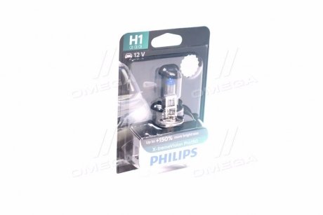 Лампа накаливания H1 X-tremeVision Pro150 (+150) 12V 55W P14,5s (выр-во) PHILIPS 12258XVPB1