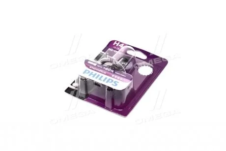 Лампа галогенная P43t, H4 PHILIPS 12342VPB1