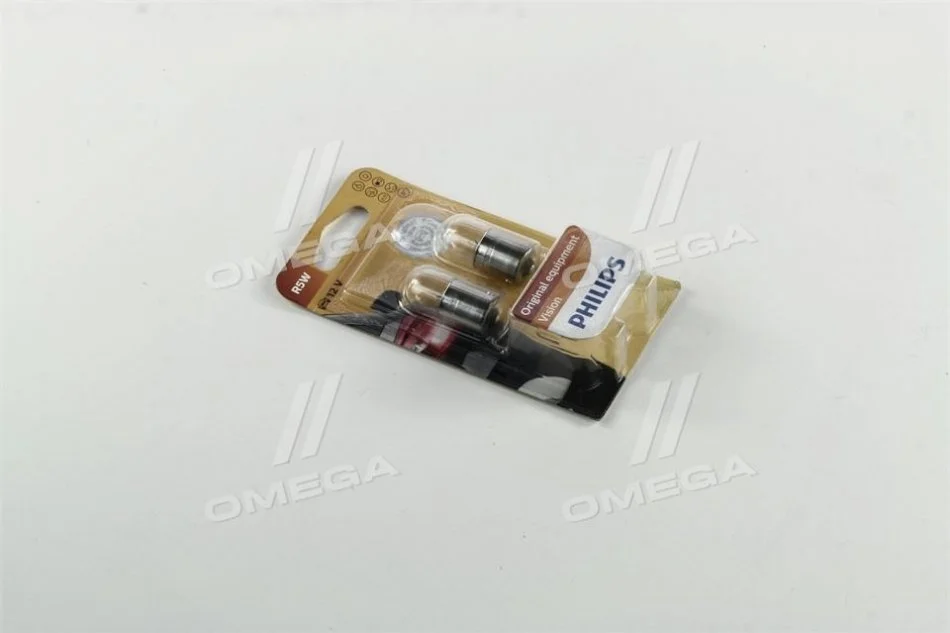 Лампа розжарювання R5W 12V 5W BA15s VISION 2шт blister (вир-во Philips) PHILIPS 12821B2 (фото 1)