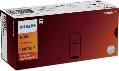 Лампа 24V R5W24V 5W BA15s (пр-во Philips) PHILIPS 13821CP
